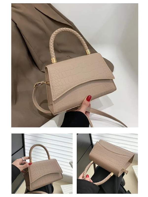 Style fjær Kvinners Håndveske laget av PU-lær med Crossbody reim | Luvikno