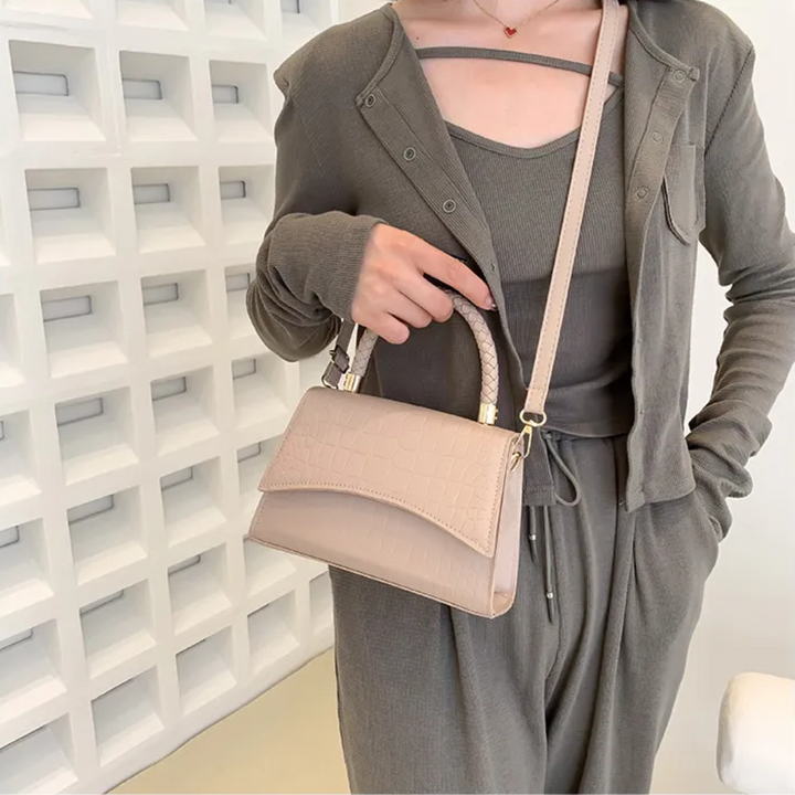 Style fjær Kvinners Håndveske laget av PU-lær med Crossbody reim | Luvikno