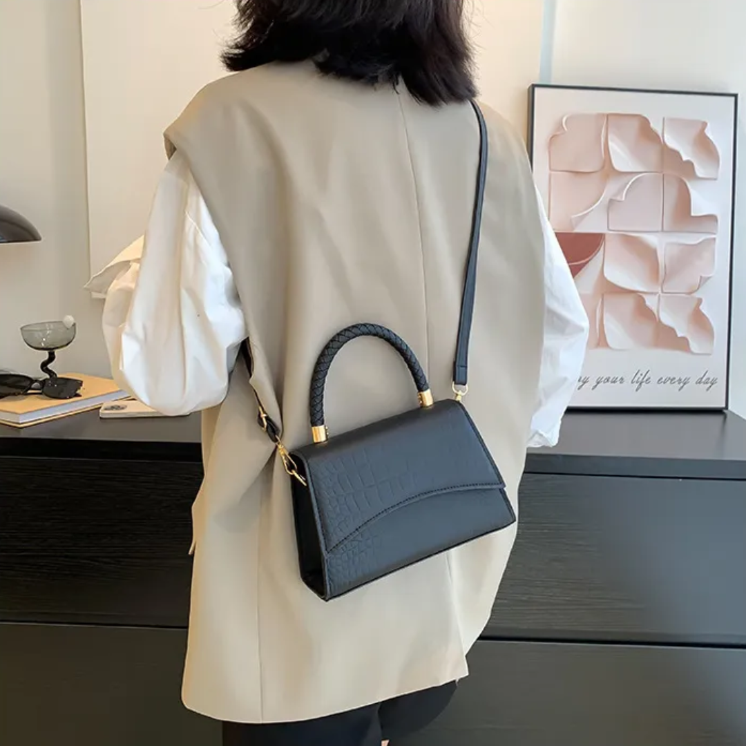 Style fjær Kvinners Håndveske laget av PU-lær med Crossbody reim | Luvikno