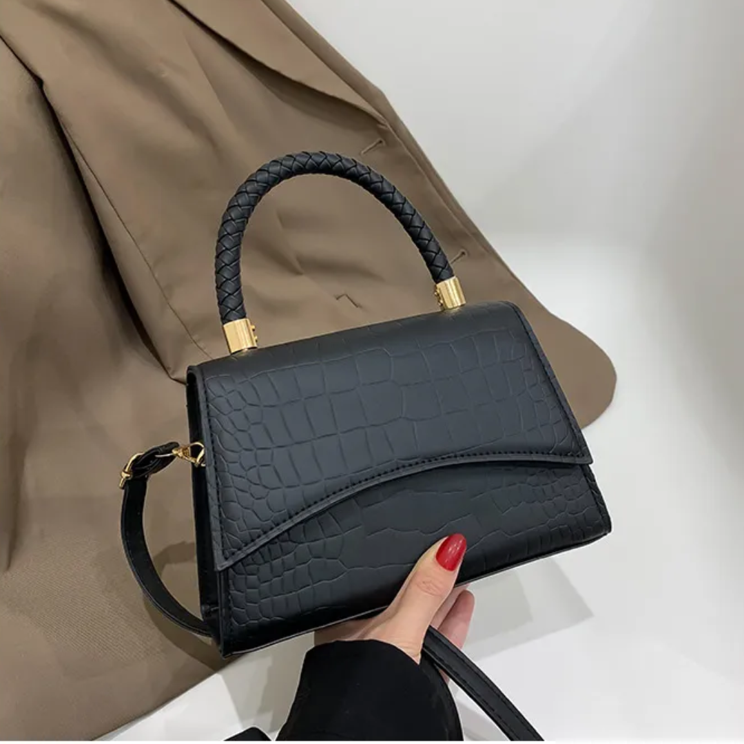 Style fjær Kvinners Håndveske laget av PU-lær med Crossbody reim | Luvikno
