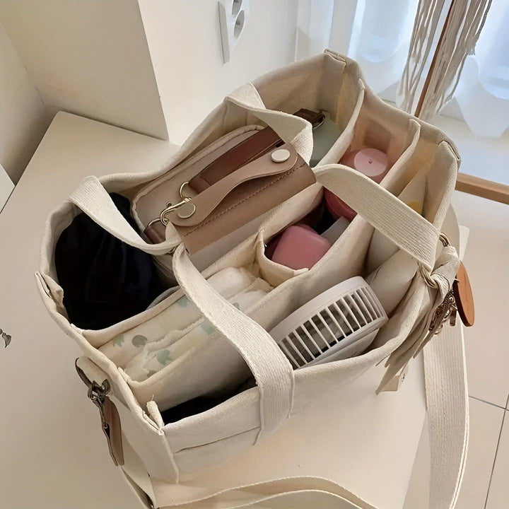 Luvikno | Tavolaé Lær Tote Bag | Allsidig & Robust | Lett & Romslig | I Beige eller Svart