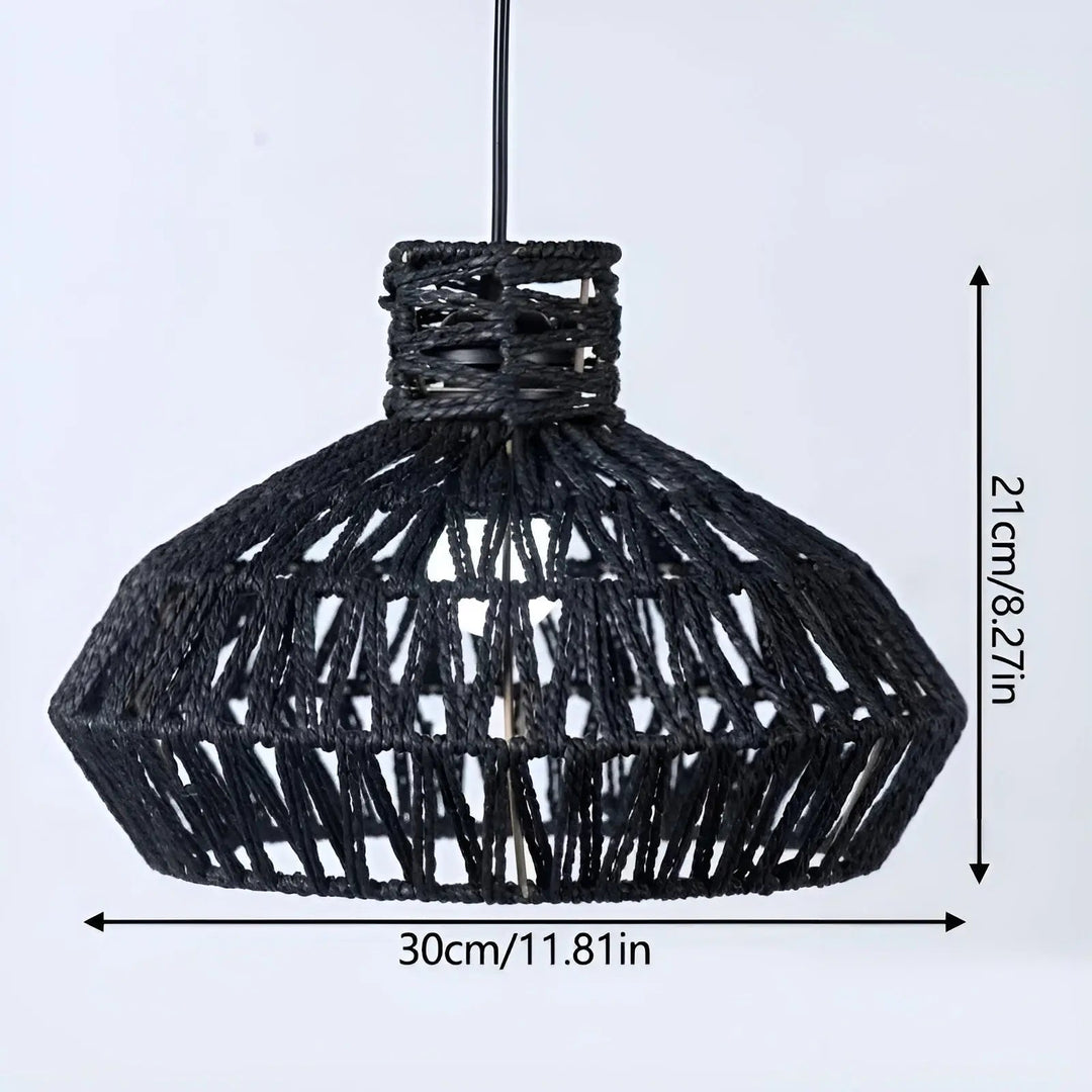 Luvikno | Elegant Vintage Rattan Pendellampe – Tidløs Luksus for Hver Forespørsel