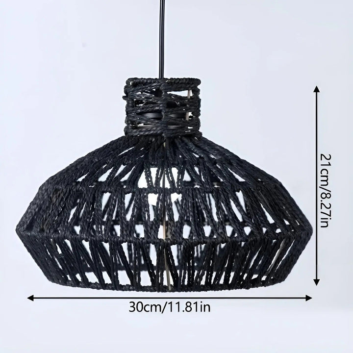 Luvikno | Elegant Vintage Rattan Pendellampe – Tidløs Luksus for Hver Forespørsel