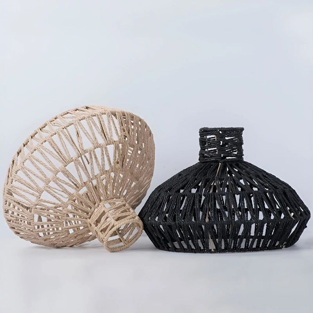 Luvikno | Elegant Vintage Rattan Pendellampe – Tidløs Luksus for Hver Forespørsel
