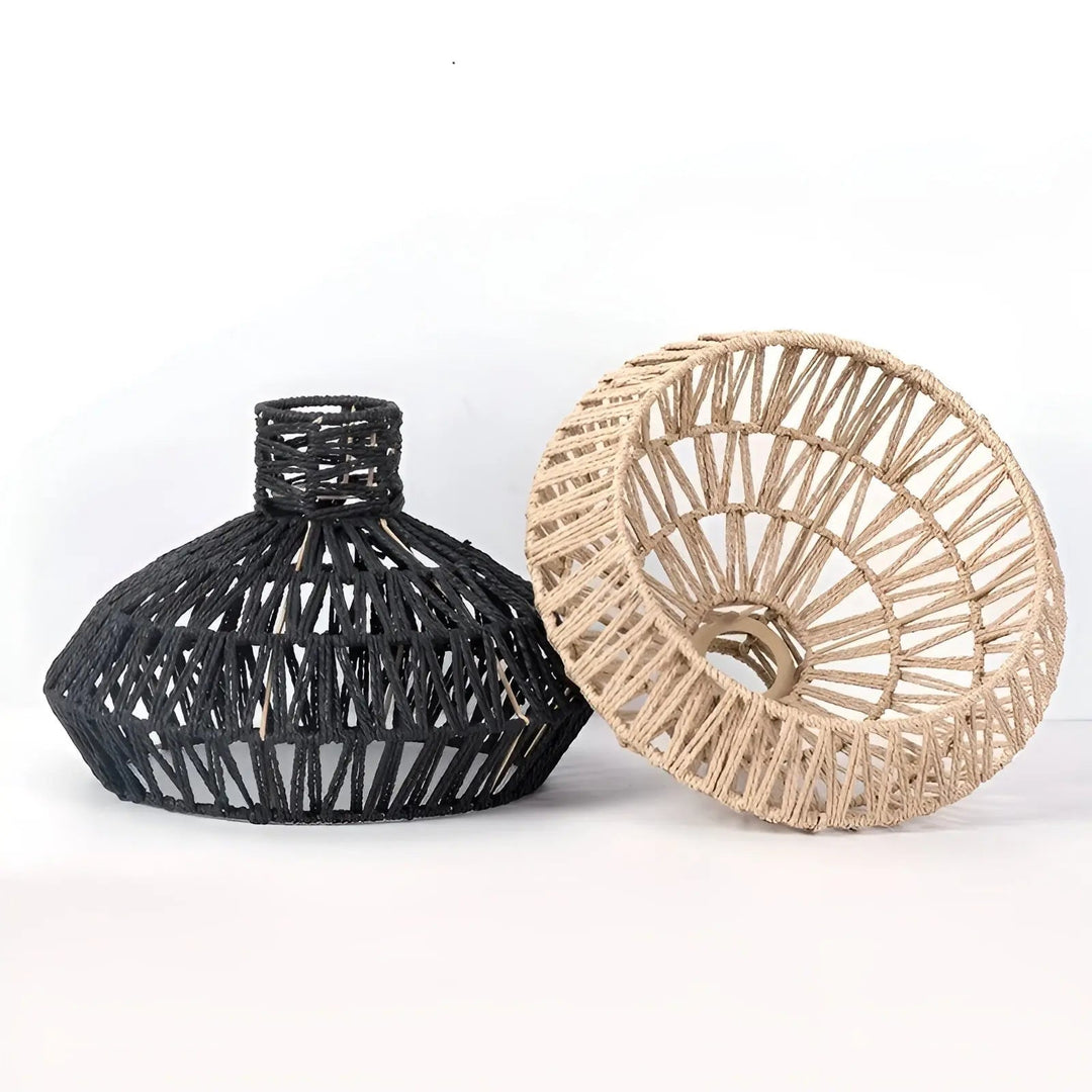 Luvikno | Elegant Vintage Rattan Pendellampe – Tidløs Luksus for Hver Forespørsel