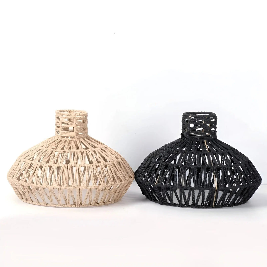 Luvikno | Elegant Vintage Rattan Pendellampe – Tidløs Luksus for Hver Forespørsel