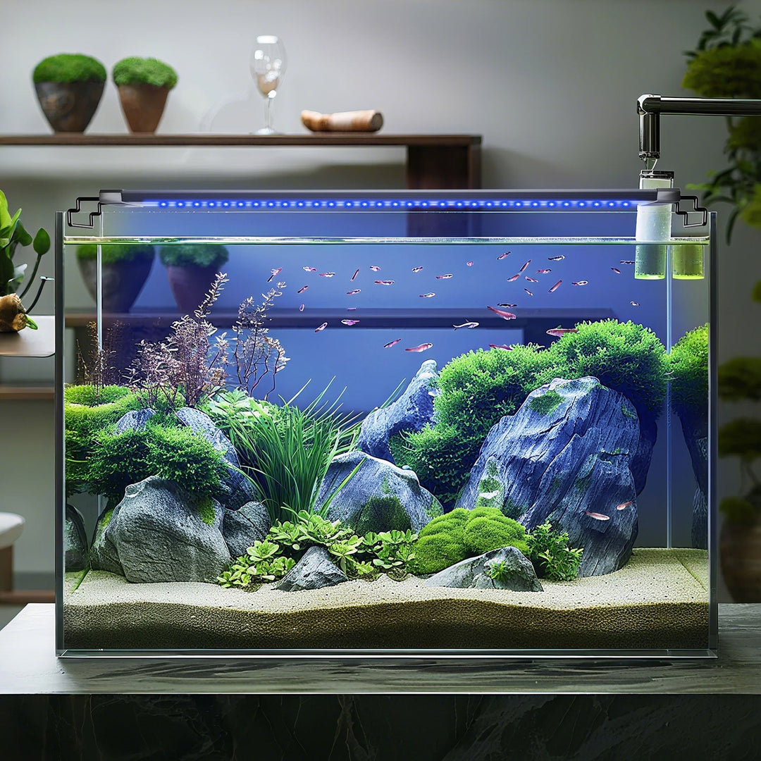 LED akvariebelysning 24/7 modus med timer | Luvikno