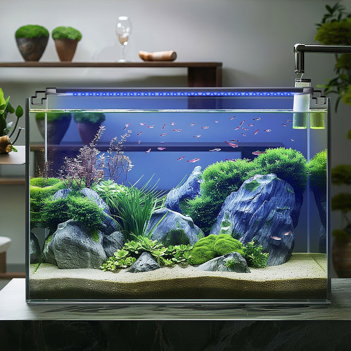 LED akvariebelysning 24/7 modus med timer | Luvikno