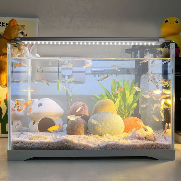 LED akvariebelysning 24/7 modus med timer | Luvikno