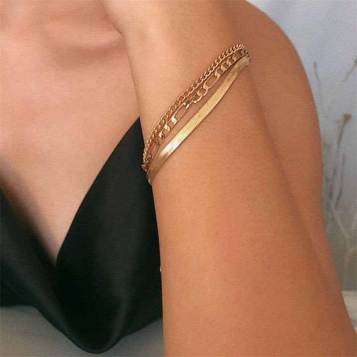 Sjarmerende Armbånd Trio | Delikat 3-delt Sett Luvikno