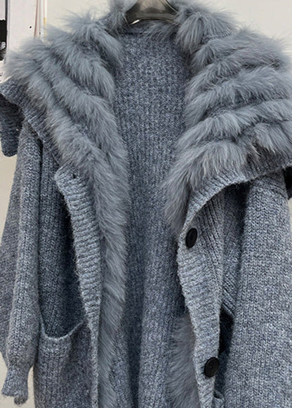 Luvik | Mukautuvat villakangastakit, joissa on siniset nappitaskut