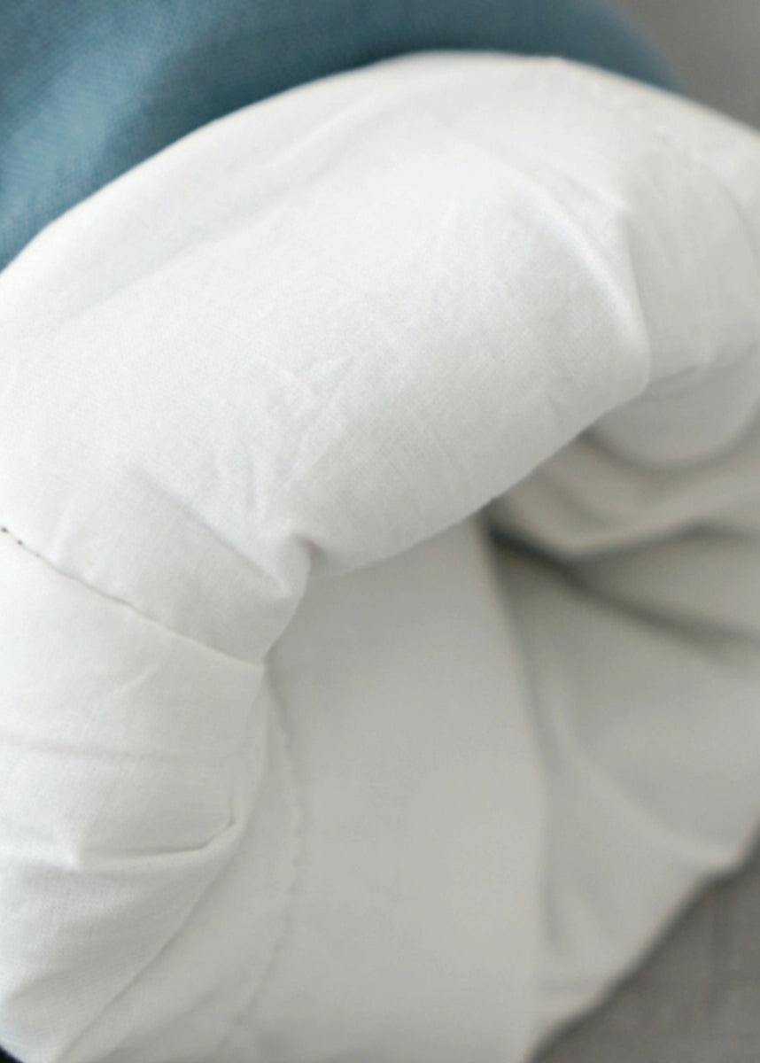 Luvik | Blauer Mandarin Takki Paksut Pitkät Villakankaat Täyte Talvi