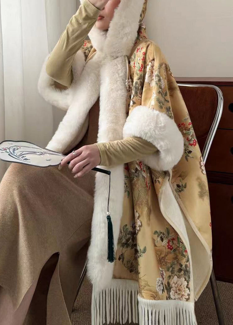 Luvik | Valea tekoturkista keltainen Avoin Sivuilla Fleecemantelit Talvivaatteet