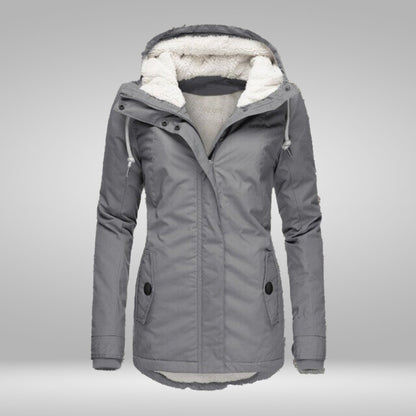 Luvik | Suosittu uusi laskostettu puuvillatakki hupulla