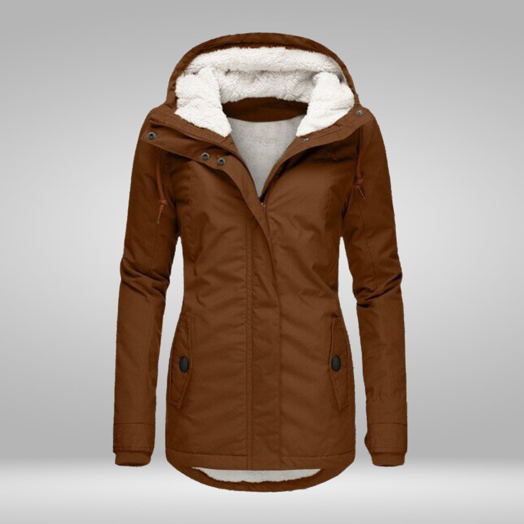 Luvik | Suosittu uusi laskostettu puuvillatakki hupulla