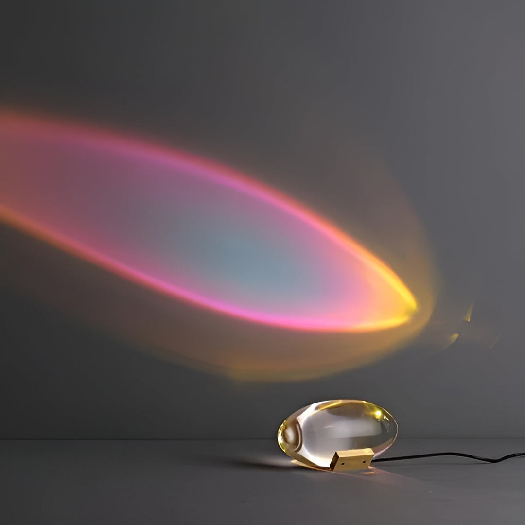 Rektangulær Bordlampe – Moderne Design | Varm Ambient Lys for Stue & Soverom | Luvikno