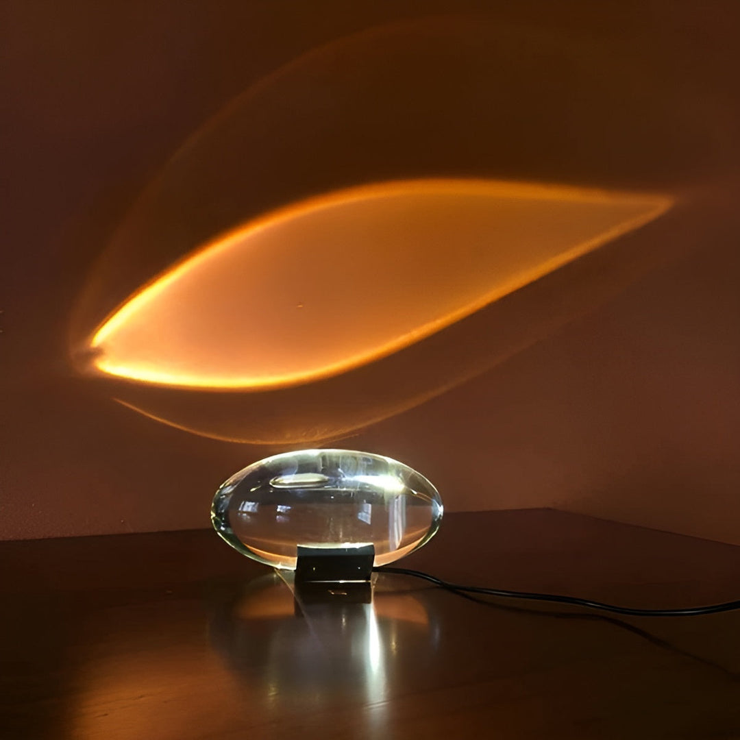 Rektangulær Bordlampe – Moderne Design | Varm Ambient Lys for Stue & Soverom | Luvikno
