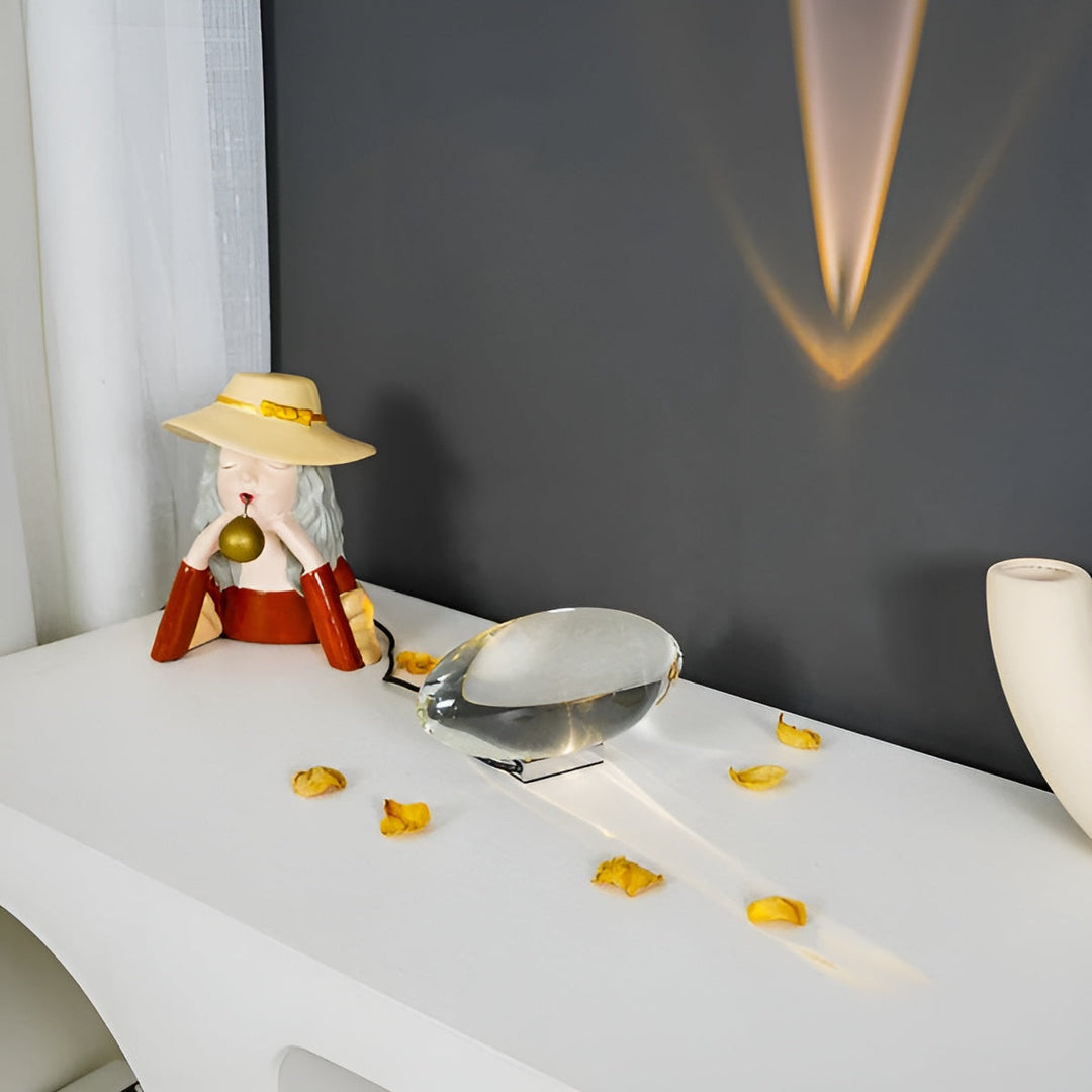 Rektangulær Bordlampe – Moderne Design | Varm Ambient Lys for Stue & Soverom | Luvikno