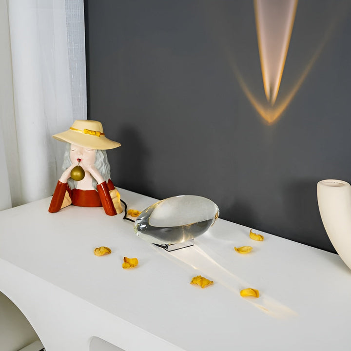 Rektangulær Bordlampe – Moderne Design | Varm Ambient Lys for Stue & Soverom | Luvikno
