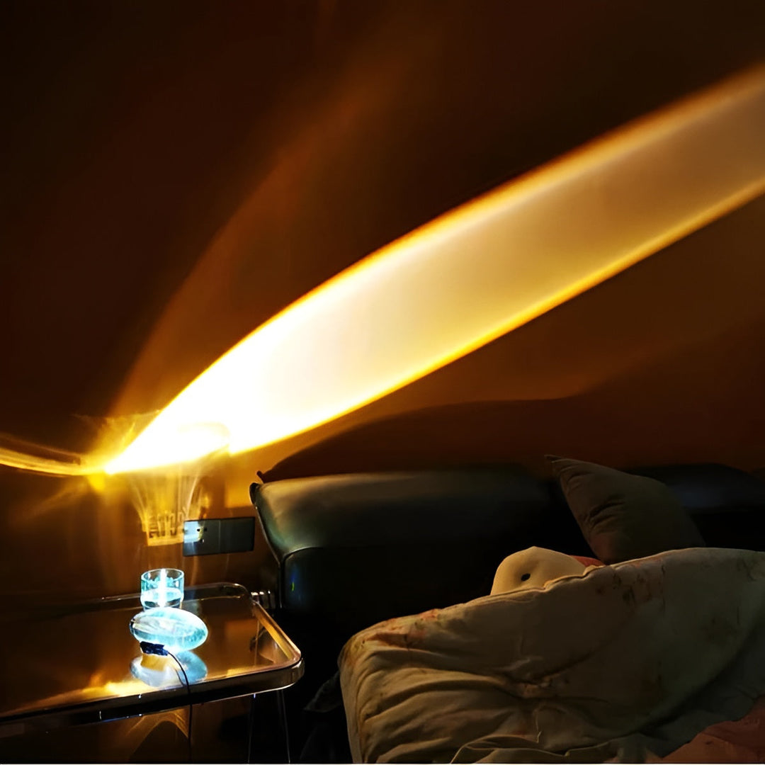 Rektangulær Bordlampe – Moderne Design | Varm Ambient Lys for Stue & Soverom | Luvikno