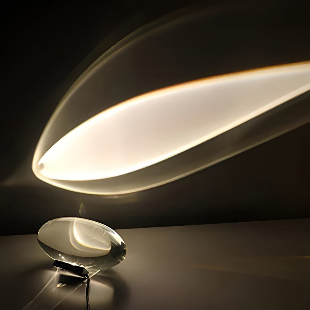 Rektangulær Bordlampe – Moderne Design | Varm Ambient Lys for Stue & Soverom | Luvikno
