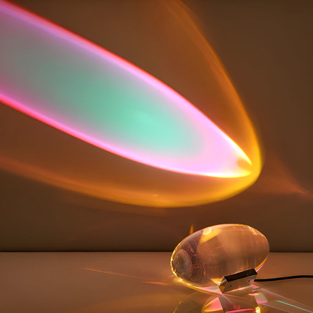 Rektangulær Bordlampe – Moderne Design | Varm Ambient Lys for Stue & Soverom | Luvikno