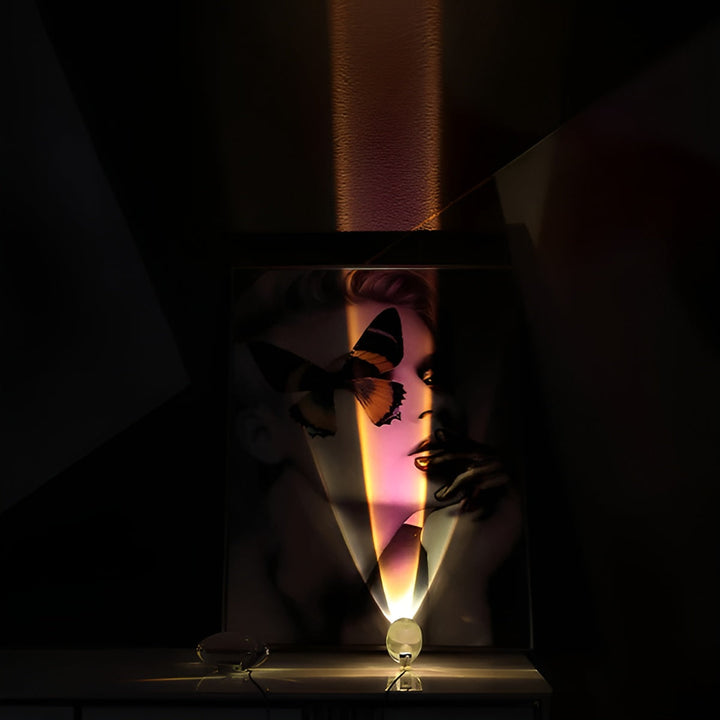 Rektangulær Bordlampe – Moderne Design | Varm Ambient Lys for Stue & Soverom | Luvikno