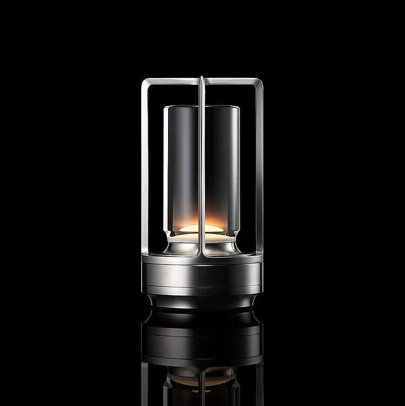 Luvikno | Auralight Trådløs Bordlampe Kranseglass Berøringskontroll