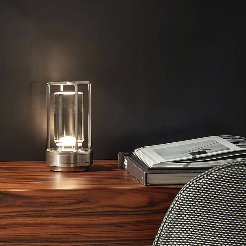 Luvikno | Auralight Trådløs Bordlampe Kranseglass Berøringskontroll