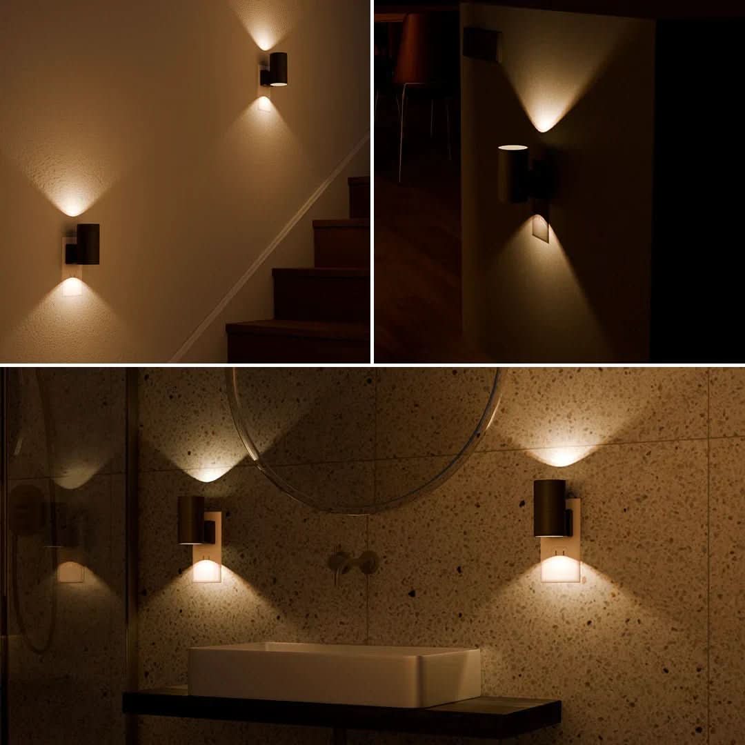 Luvikno | Dimmerbar LED nattlys med dag/natt-sensor for behagelig rombelysning