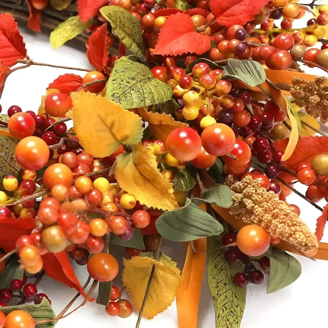 Autumn Rattan Dørkrans - AmberLeaf | Luvikno