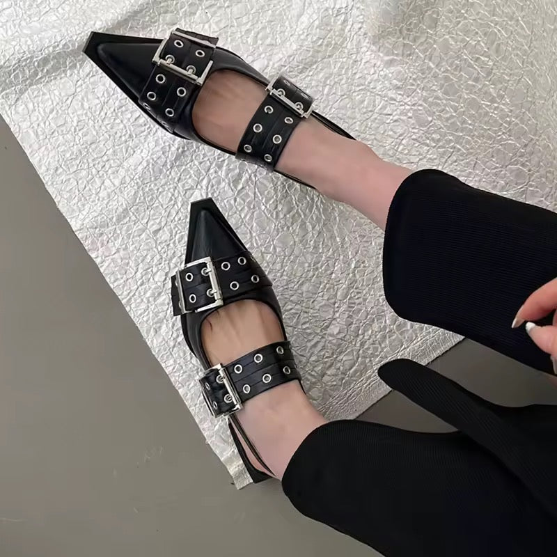 Luvik | Tyylikkäät Slingback Tasapohjaiset Kengät