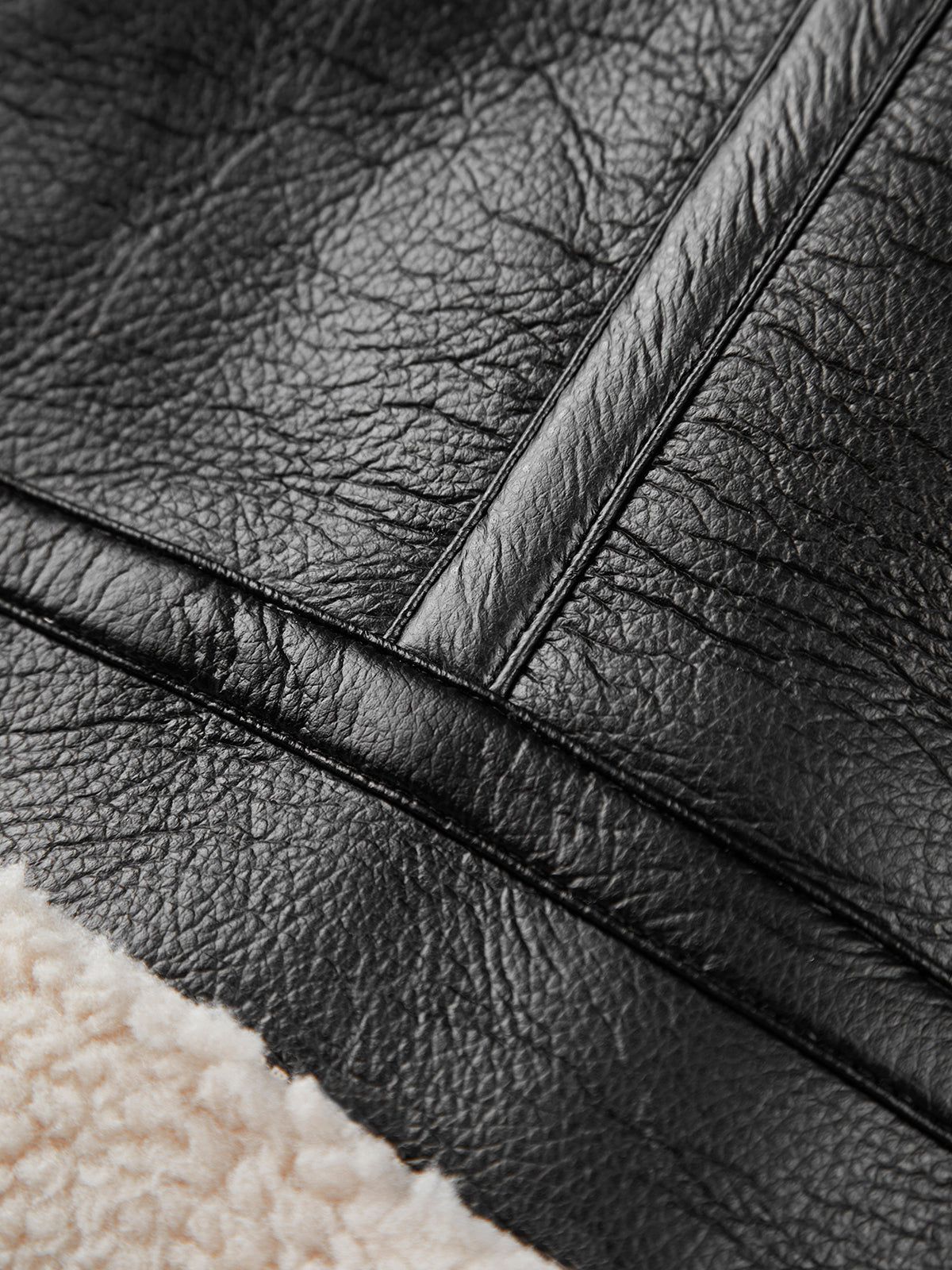 Luvik | Vuoratut mokkanahka lentohaalari