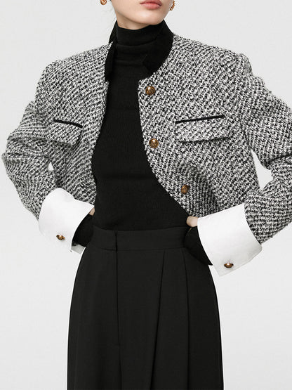 Luvik | Boucle Crop Blazer