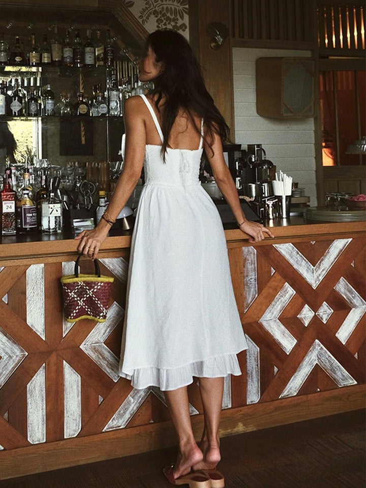 Luvik | Romanttinen Midi-dress with gathering and hem for women