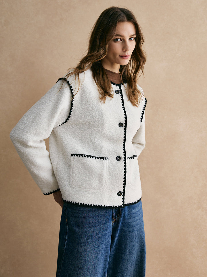 Luvik | Trim Minky Fleece Jakke