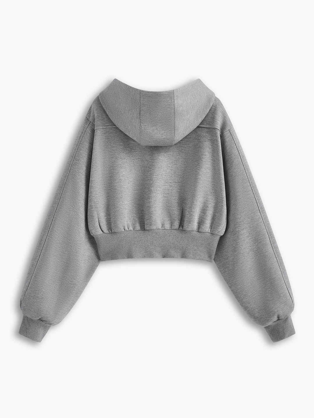 Luvik | Langermet Zip Crop Hettegenser