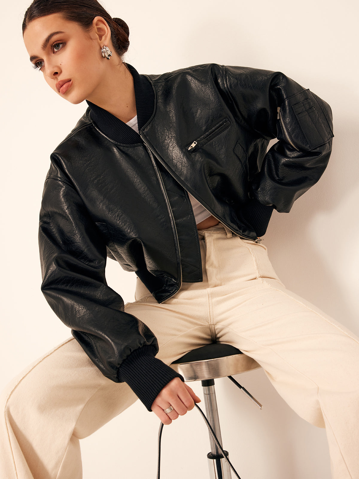 Luvik | Laukut PU-nahka Lyhyt Takki