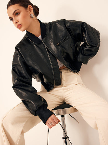 Luvik | Laukut PU-nahka Lyhyt Takki