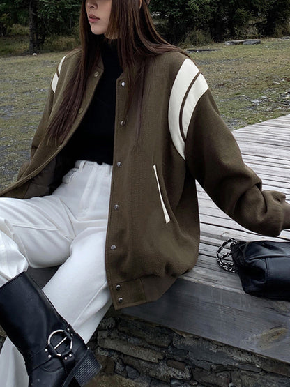 Luvik | Kauluksen kontrastipainatus taskutakki