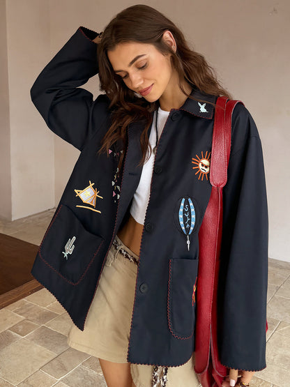 Luvik | Kirjailtu kauluspaita