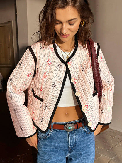 Luvik | Kontrastipipings Lyhyt Takki