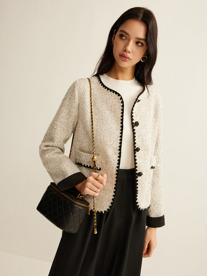 Luvik | Trim Tweed Kort Jakke