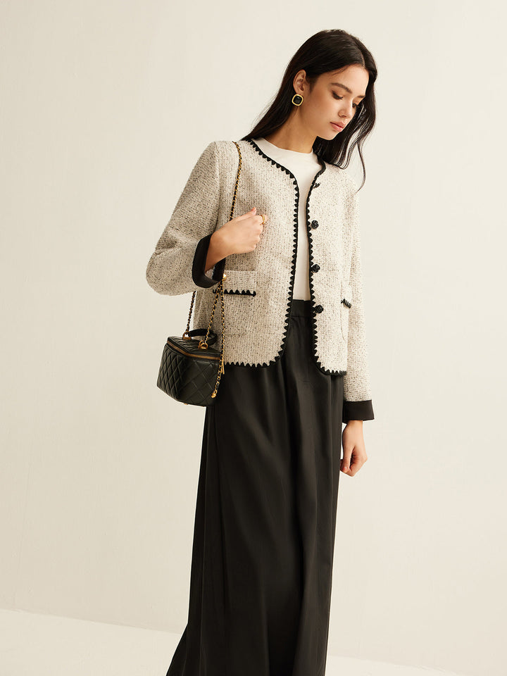 Luvik | Trim Tweed Kort Jakke