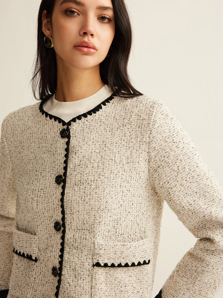 Luvik | Trim Tweed Kort Jakke