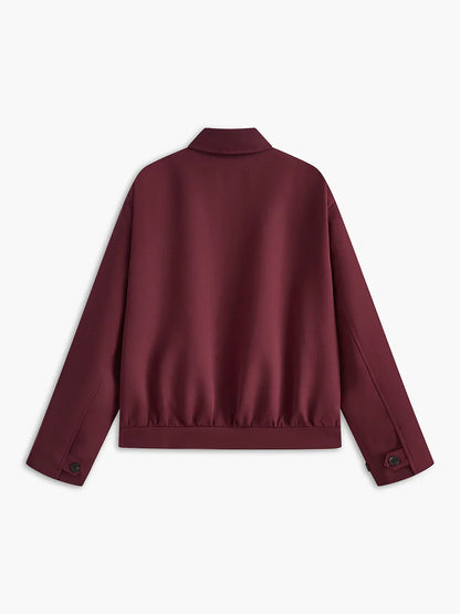 Luvik | Käänteinen vetoketju Burgunderjacke