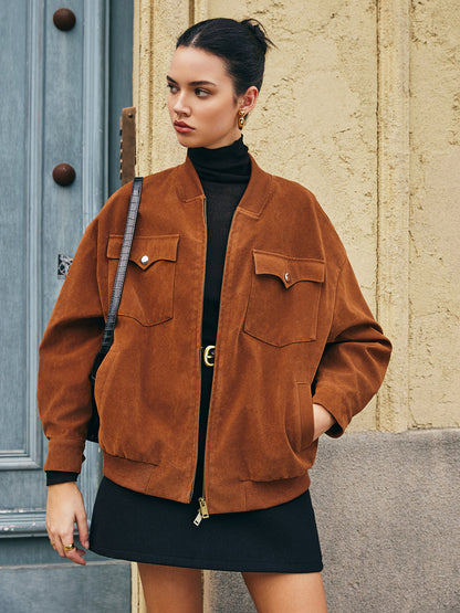 Luvik | Laukku Vetoketju Nahkatakki