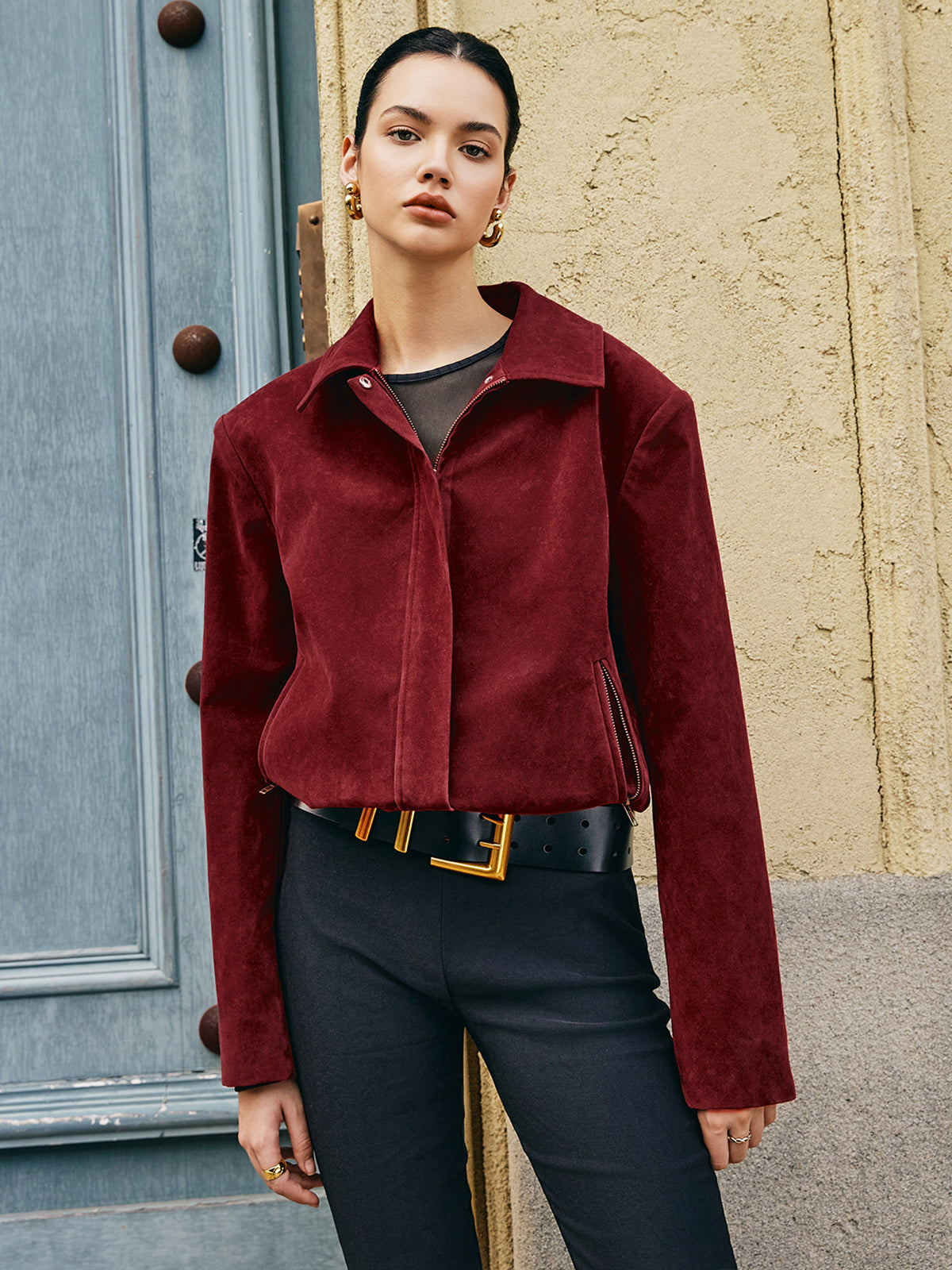 Luvik | Laukku Käänteinen Nappa Takki