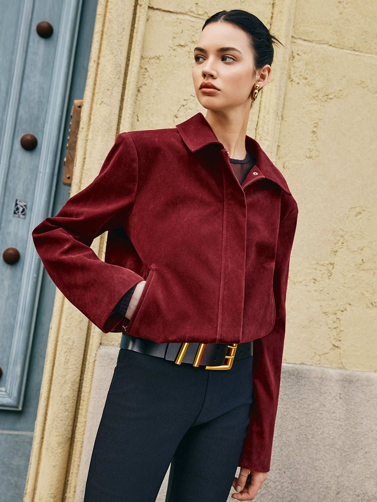 Luvik | Laukku Käänteinen Nappa Takki