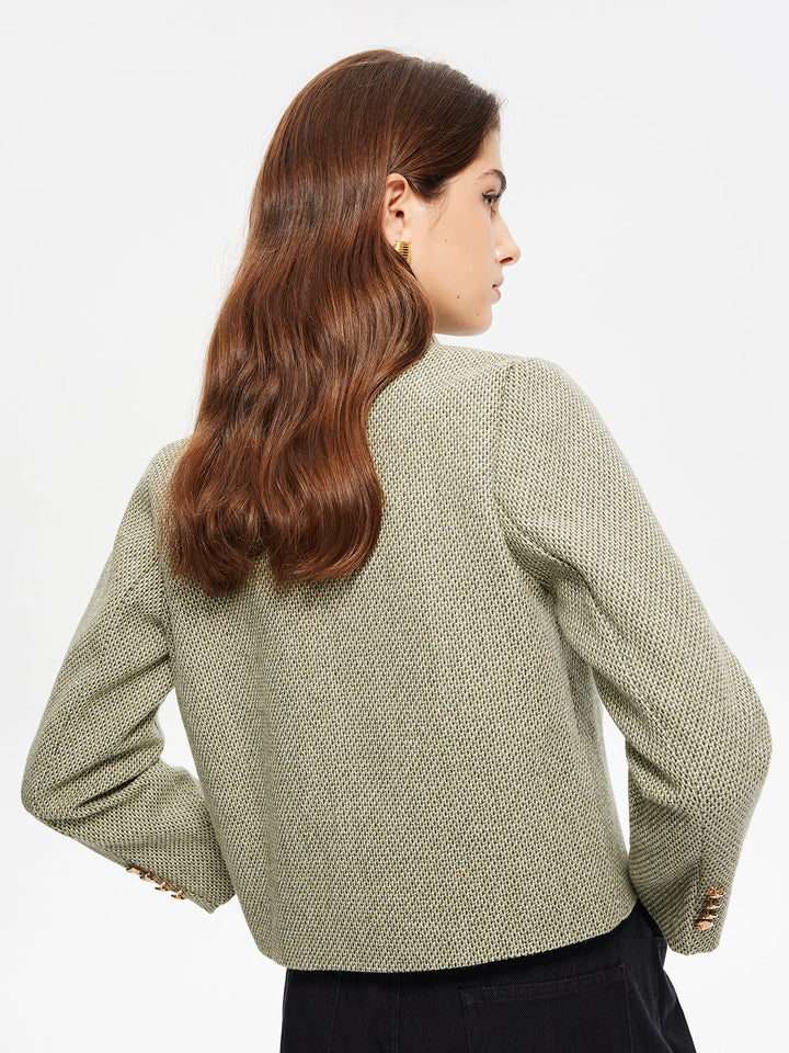 Luvik | Krage lommer Tweed jakke
